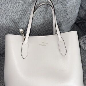 Kate Spade Cream Leather Tote